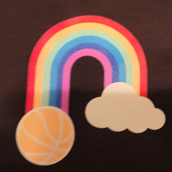 DSG Basketball Crop Tee S 8/9 Black - Picture 2 of 2